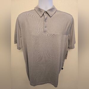NWY Spyder Men's Light Gray Short Sleeve Polo Shirt
